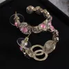 Boucles d'oreilles de bijoux de créateur rose Crystal femelle cool mignon boucles d'oreilles de fée douce et à la mode