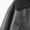 Jaquetas femininas unizera outono inverno usar moda casual versátil couro e pele integrado casaco de motocicleta 231110