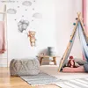 Adesivos adesivos de parede urso fofo com adesivos de parede de quarto de balão adequados para crianças para crianças meninas decorações de jardim de infância em nuvem estrela