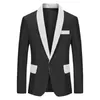 Mäns kostymer Blazers White Pink Blue Red Black Colorful Wedding Prom Groom Tuxedo Men's Suit Jacket Singer Singer Prom Slim Fit Blazers 231110