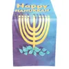 Nappe de table Hanukkah Runner Chanukah Décoration juive Nappe Couverture Holiday Dining Festival Supplies Party David Menorah Star