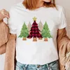 Women's T Shirts 2023 Women's Tshirt Fashion Year Holiday Top Happy Merry Christmas Cartoon Graphic Print Clothes Female Tee T-shirt