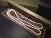 Colliers pendentif élégant 8-9mm mer du Sud ronde collier de perles blanches 24 pouces