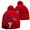 Men's Caps Phillies Beanies Philadelphia Hats All 32 Teams Knitted Cuffed Pom Striped Sideline Wool Warm USA College Sport Knit Hat Hockey Beanie Cap for