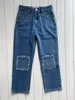 Women's Jeans Designer Casual Small Straight Leg 8 Point Jeans