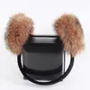 Ear Muffs Russian Women Winter 100% Real Rabbit Päl Earmuffs Winter Girls Plysch Rabbit Päl Ear Muffs Thermal Lady Warm Rabbit Päl Earmuff 231109