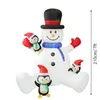 Decorações de Natal Boneco de neve inflável de Natal Arhat empilhado com luzes LED Festa ao ar livre Decoração de Natal para casa Jardim Quintal Adereços 231109