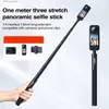 Selfie Monopods Vrig Uurig TP-13 Invisible Selfie Stick för Insta360 One X3 X2 X One R RS Action Camera w/ 1/4 "Utökad monopod Pol Q231110