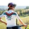 Chemises de cyclisme Tops Attaquer Womens GRO Kaleidoscope cyclisme Jersey TEAM vêtements de course femme vélo chemise d'équitation coloré à manches courtes porter 231109