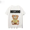Mochino Men T-shirtontwerper T shirts 100%katoen hoogwaardige tee Men Damesontwerper T-shirt beer bedrukte mode mman korte mouw us size s-xxl