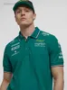 アストンマーティンのメンズTシャツ14アロンソドライバー2023 F1レーシングチームモータースポーツスポーツポロM230409