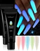 Gel per unghie UV luminoso da 15 ml 15 ml Costruttore di estensione rapida Glow in the Dark Gel acrilico Polish French manicure Estendi la lunghezza delle unghie1568132