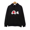 Дизайнерская брендовая одежда PAроскошный зимний красный медведь стекается трехмерная сумка с нашивками черного цвета из хлопка свободный повседневный свитер с капюшоном мужская одежда