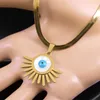 Pendentif Colliers Evil Blue Eye Yeux Turcs Vintage Collier Collier Pour Femmes Plaqué Or Chanceux Esthétique Bijoux Cadeau N3210S04