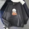 Herren-Kapuzenpullover, Sweatshirts, Bubu beobachtet Dudu, während er Spiele spielt, Kapuzenpullover, süßer Pandabär-Cartoon, Sweatshirts, Damen, lustiger Druck, Pullover, Tasche, Kawaii, Q231110