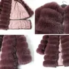 Maomaokong – gilet d'hiver en fausse fourrure pour femme, veste naturelle, manteau chaud et long, à la mode, 231109