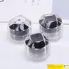 Jewelry Package Boxes Ring Holder Portable Acrylic Transparent Rings Earring Display Storage Box Cases Bins Organizer NEW