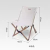 Camp Furniture Nordic Fabric Outdoor Chair Home Camping Solid Wood Portable Folding Pall Director Back Beach CN