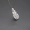 Pendant Necklaces Stainless Steel Origami Pineapple Fruit Charm Female And Male Gift Summer Fashion Women Jewellery