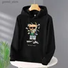 Men's Hoodies Sweatshirts 2023 Dollar Bear Printing Streetwear Hoodie Sweatshirts For Men's /Womens Pullover Harajuku Casual Fashion Oversized Clothes Q231110