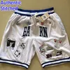 Authentische genähte Herren-Basketball-Shorts mit Tasche, Eastern Western All-Star, Freizeitsport, mit Taschen, Reißverschluss, Jogginghose, atmungsaktiv, für Fitnessstudio, Training, Strand, kurze Hose