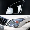 Wymiana samochodu przednia soczewki szklana lampa światła reflektora Przezroczysta Lubaż Lopa pokrywa Toyota Prado 2003 ~ 2009