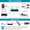 Microphones UHF 4 Channel Wireless Microphone System With 2 Cordless Handheld Mics Lavalier Headset 328 Ft For Karaoke Party Wedding