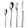 Set di stoviglie Posate addensate Forchetta dorata Cucchiaio Coltello Argenteria Stoviglie in acciaio inossidabile Cucina domestica Forniture per matrimoni occidentali