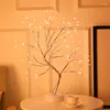 Night Lights Pearl LED Bonsai Tree Lamp Desk Table Decor With Remote Dimming Timing For Home Bedroom Indoor Wedding Party