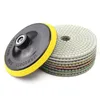 Freeshipping 9Pcs/lot 5 Inch Diamond Polishing Pad Set Granite Marble Concrete Stone Tile Wet Dry For Granite Concrete Marble Stone Til Ultu