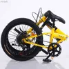 Bike Pedals 20 Inches Bicycle Carbon Steel Frame Folding Bike Light Easy To Carry Bicycle Variable Speed Rigid Frame Bike M230410