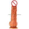 Outros itens de massagem Controle Remoto Vibrando Vibrador Vibrador 7 polegadas Mulheres Masturbação Aumentar Recarregável com Ventosa Forte329 DHD5U