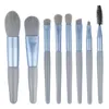 8 Soft Hair Mini Matte Makeup Brush Set Portable Eye Shadow Brush Powder Blusher Brush Full Set of Makeup Brush