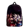 バックパックゲームAzur Lane 3D Printed Men Women Primer Middle School Students Oxford Bag High Capacition Travel