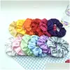 Accessori per capelli Luce a Led Scrunchies lucidi Donna Ragazza Fascia Corda Elastica luminosa Porta coda di cavallo Cerchio Colorf Illuminazione Scrunchie Dhma1