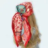 Sciarpe Moda Piazza Sciarpa di seta Donna Fascia 90/90 cm Stampa Sciarpe al collo Ufficio Fascia per capelli Fazzoletto a mano Bandana femminile Copricapo 231110