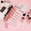 Makijaż szczotki Ducare Pearl White Makeup Zestaw 27pcs kosmetyczny proszek do cienia do powiek Blush Kabuki mieszanie makijaż pędzel narzędzie do piękna Q231110