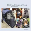 Dog Car Seat Covers Pet Stroller Detachable Universal Wheel Breathable Cart Bag Trolley Carrier Transfer Animals Cage Folding Transport