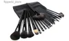 Make-up Kwasten 24 stuks Natuur Haar Make-up Kwasten Sets Oogschaduw Wenkbrauw Eyeliner Kwast Professionele reiskit Cosmetische make-up gereedschap Brochas Q231110