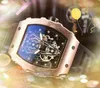 Klassieke jaarlijkse explosies Hoogte -heren kijken 43 mm siliconen band Quartz digitaal militair leger herenmerk tonneau klok coole polshorloge montres de luxe geschenken