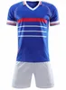 Kit enfants homme 1984 1998 2000 maillots de football rétro vintage ZIDANE HENRY MAILLOT DE FOOT uniformes de la finale de l'Euro maillot de football