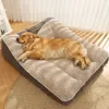 kennels pens HOOPET Dogs Cats Bed Mat Large Dog Mat Warm Pet Nest Kennel For Small Medium Large Dogs Puppy Kitten Plus Size Sleeping Mattress 231109