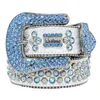 Cinture Cintura di design Cintura Bb Simon per uomo Donna Cintura con diamanti lucenti Nero su nero blu bianco con strass scintillanti come regalo