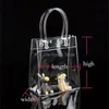 Gift Wrap 10pcs/20pcs/lot Transparent soft PVC gift tote packaging bags with hand loop clear Plastic handbag cosmetic bag 231109