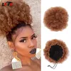 Perruques synthétiques LUPU cheveux synthétiques chignon court crépus bouclés avec cordon queue de cheval postiche cheveux Afro Chignon naturel faux faux cheveux pour les femmes 231110