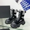 Mode-ontwerper laarzen korte laarzen heren en dames hoge lederen winter snowboots Oxford enkellaarzen bandenlaarsdozen, 35-40