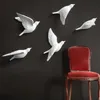 Duvar Çıkartmaları Reçine Kuşları Duvar 3D Sticker Oturma Odası Hayvan Duvar Tv Arka Plan Dekorasyon Ev Dekorasyon Kuşları 230410