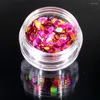 Nail Glitter LOLEDEPale Blue Rose Red And Whit Ultrathin Sequins Colorful Art Tips Decoration Manicure Accessorie Circle