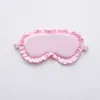 Silk Ruffle Sleep Eye Mask Soft Sleeping Eye Covers Multicolor Night Dream Blackout Eye Patches for Woman Man to Sleep Better