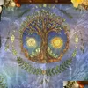 Gobeliny drzewo życia dekoracja gobelin czarnowce boho ołtarza obrusowa ściana wisząca tarot Oracle Sun Moon Home Room Decor Aest Dhssb